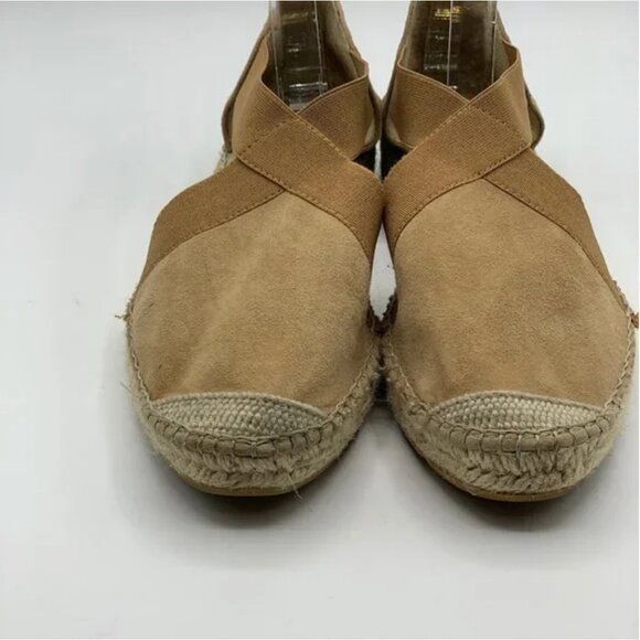 Vidorreta Suede Espadrille with Elasticated Panels Size 37 Tan - Picture 4 of 9